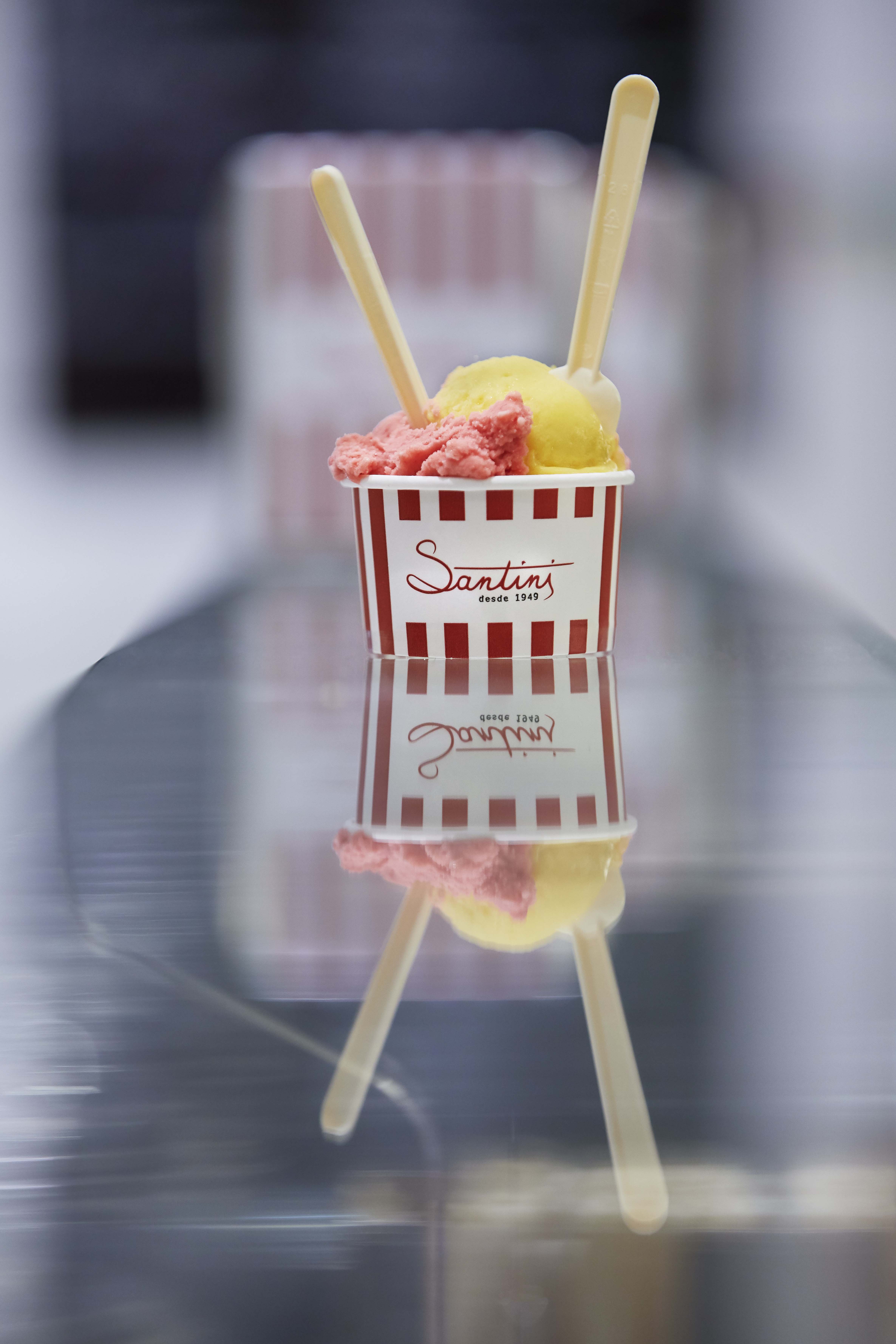 Santini-icecream on counter